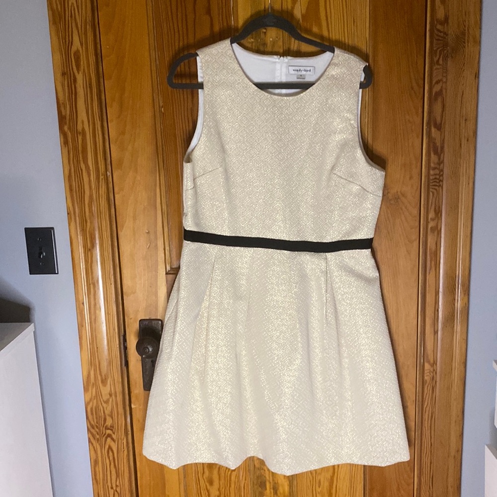 Wendy Bird Retro Gold Dress Size 16 NWOT
